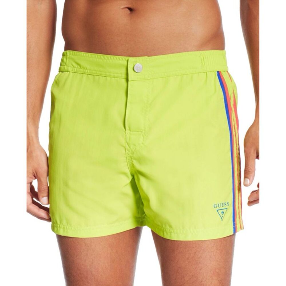 GUESS Mens Retro Swim Bottom Board Shorts, NWT